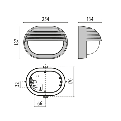 Performance in Light LED-Wandleuchte 3000K 3100208