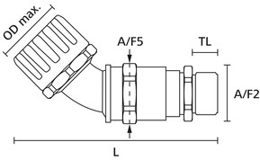 HellermannTyton KS-Verschraubung IP66 HG21-45CG-M20