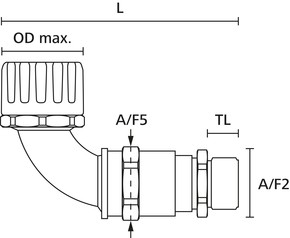 HellermannTyton KS-Verschraubung IP66 HG21-90CG-M20