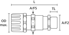 HellermannTyton KS-Verschraubung IP68 HGL28-SCG-M25