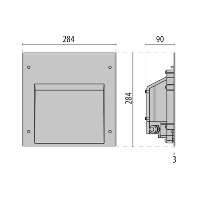Performance in Light LED-Wandeinbauleuchte 3000K 3100877