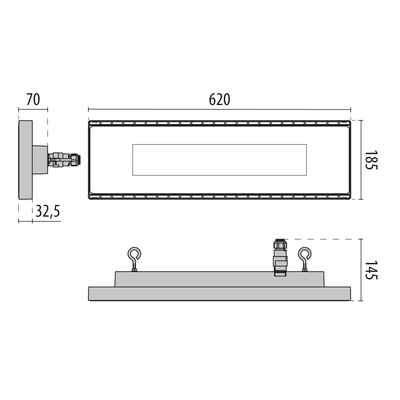Performance in Light LED-Hallenpendelleuchte 4000K DALI 3101193