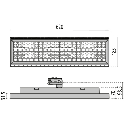 Performance in Light LED-Stromschienenstrahler 4000K 3101721