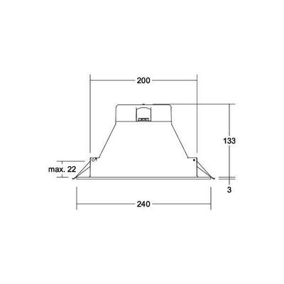 Brumberg Leuchten LED-Einbaudownlight 3000K/4000K/5700K 32029073