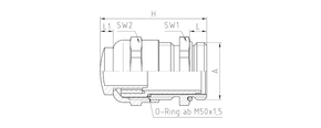 Jacob MS-Kabelverschraubung M20x1,5 50.620M/V