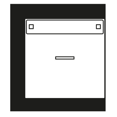 Jung Wippe Schriftfeld aluminium für Kontrollschalter AL 2990 NAKO5