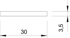 OBO Bettermann Vertr Bandstahl 30x3,5mm, VA 5052 V4A 30x3.5/25m
