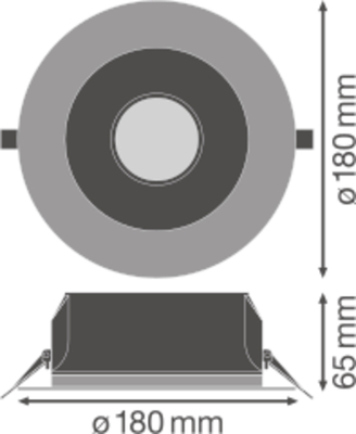 Ledvance LED-Downlight 4000K UGR19 DLUGRDN155PFM14W840