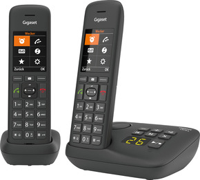 Gigaset Mobiltelefon mit AB schwarz cordless C575A Duo sw