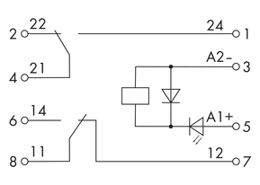 WAGO GmbH & Co. KG Relaismodul DC 24 V,2 Wechsler 2042-3044