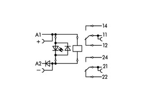 WAGO GmbH & Co. KG Relaismodul DC 24 V,2 Wechsler 788-312/003-000