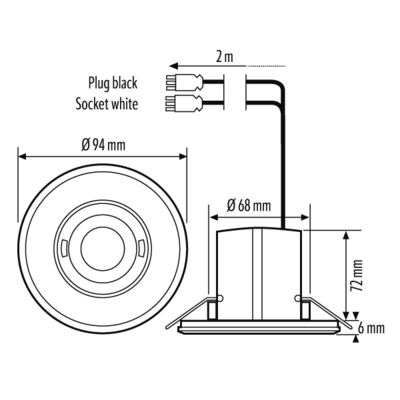 ESYLUX Decken-Bewegungsmelder MD-FLAT #EP10424861