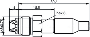 Telegärtner FME Kabelbuchse cr/cr 100025653
