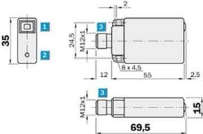 Sick Näherungssensor kapazitiv CQ35-25NPP-KC1
