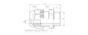 Jacob Kabelverschraubung 50.620 PASW/2X6