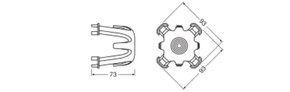 Ledvance Abstandshalter SP HOLDER DN68 H65