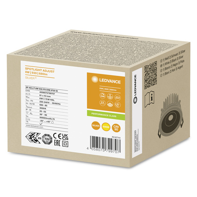 Ledvance LED-Einbaustrahler 930, dim, si SPADJP8W930PSDIP20SI