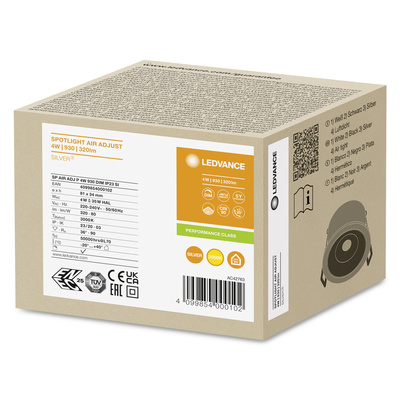 Ledvance LED-Einbaustrahler 930, dim, si SPAIRADJP4W930DIP23S