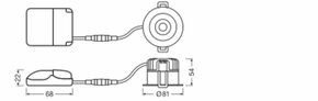 Ledvance LED-Einbaustrahler 927, dim, weiß SPDKFIXP8927PSDIP44W