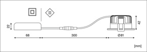 Ledvance LED-Einbaustrahler IP65 927, dim, weiß SPFPFIXP8927PSDIP65W