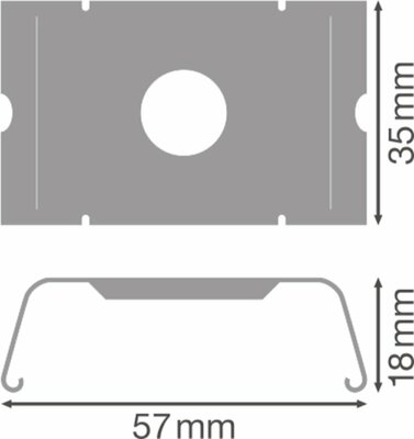 Ledvance Montageclip Decke TRUSYSFLEXSURF.CLIP