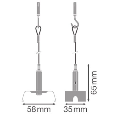 Ledvance Seilaufhänger-Set (VE2) TRUSYSFLEXSUSP.KIT
