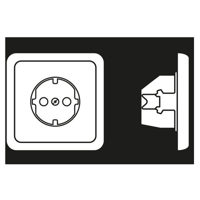 Jung SCHUKO-Steckdose weiß 16A 250V 5520 KI