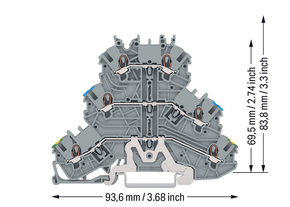 WAGO GmbH & Co. KG Dreistockklemme 1mm²,gr 2000-3217
