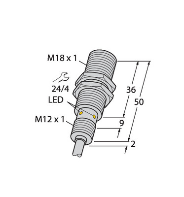Turck Sensor induktiv BI8U-EM18WD-AP6X