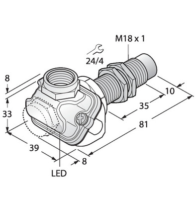 Turck Sensor induktiv NI15U-EM18WDTC-AP6X