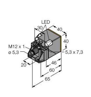 Turck Sensor induktiv BI20UQV40AP6X2H1141