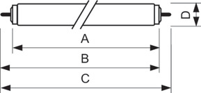 Philips Lighting Leuchtstofflampe 20W Fa6 TL-X XL 20W/33-640