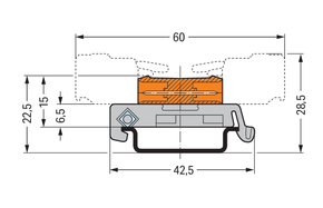WAGO GmbH & Co. KG Verbindungsstiftleiste 7-polig,orange 232-537/007-000 WAGO GmbH & Co. KG Verbindungsstiftleiste 7-polig,orange 232-537/007-000
