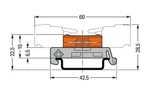 WAGO GmbH & Co. KG Verbindungsstiftleiste 10-polig,orange 232-590/007-000