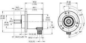 Turck Absoluter Drehgeber Multiturn REM116T6C8BARH1151