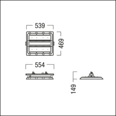 Zumtobel Group LED-Hallenleuchte 840 CR2 M21k #42936401