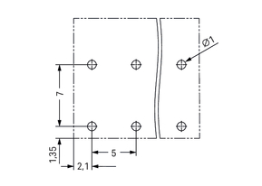 WAGO GmbH & Co. KG THR-Leiterplattenklemme Drücker,1,5mm²,sw 2086-3203/300-000