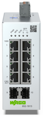 WAGO GmbH & Co. KG Lean-Managed-Switch 8-port 1000BASE-T 852-1813