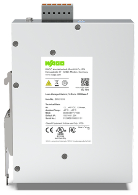 WAGO GmbH & Co. KG Lean-Managed-Switch 16-ports 1000BASE-T 852-1816