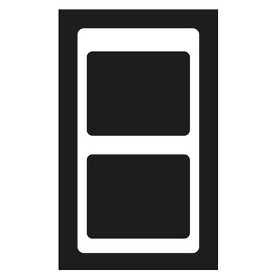 Jung Rahmen 2-fach si senkrecht SL 582 SI