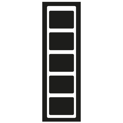 Jung Rahmen 5-fach si senkrecht SL 585 SI