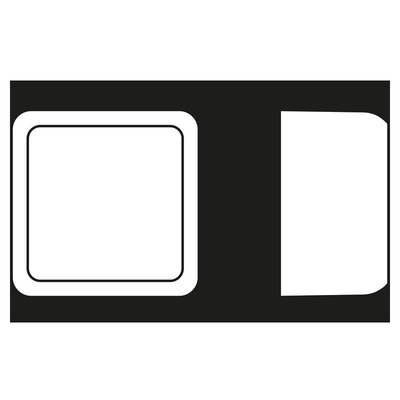 Jung AP-Kappe 1-fach br angeformter Rahmen CD 581 A BR