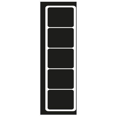Jung Rahmen 5-fach schwarz waage/senkrecht CD 585 SW