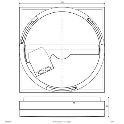 EVN Lichttechnik LED-Anbauleuchte CCT Switch AD27254425