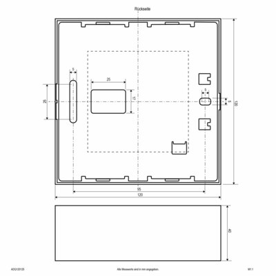 EVN Lichttechnik LED-Anbaupanel dimmbar ADQ120125