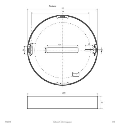 EVN Lichttechnik LED-Anbaupanel dimmbar ADR220125
