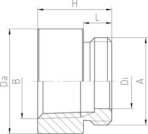 Jacob MS-Nippel PG13,5 x 1/2 NPT 13012 Jacob MS-Nippel PG13,5 x 1/2 NPT 13012
