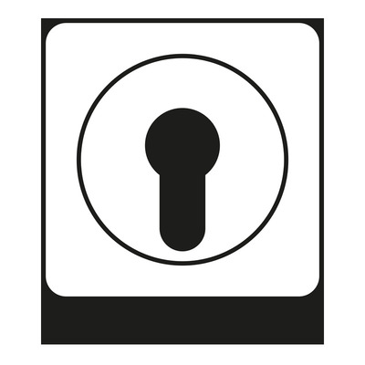 Jung Abdeckung schwarz für Schlüsselschalt. CD 528 SW