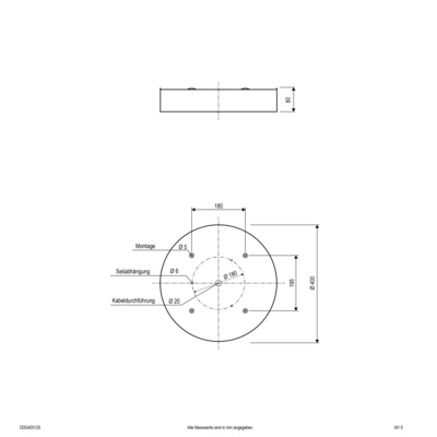 EVN Lichttechnik LED-Anbauleuchte CCT Switch DDD400125