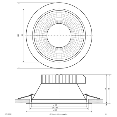 EVN Lichttechnik LED-Deckeneuchte CCT Switch, ML DSR54200125
